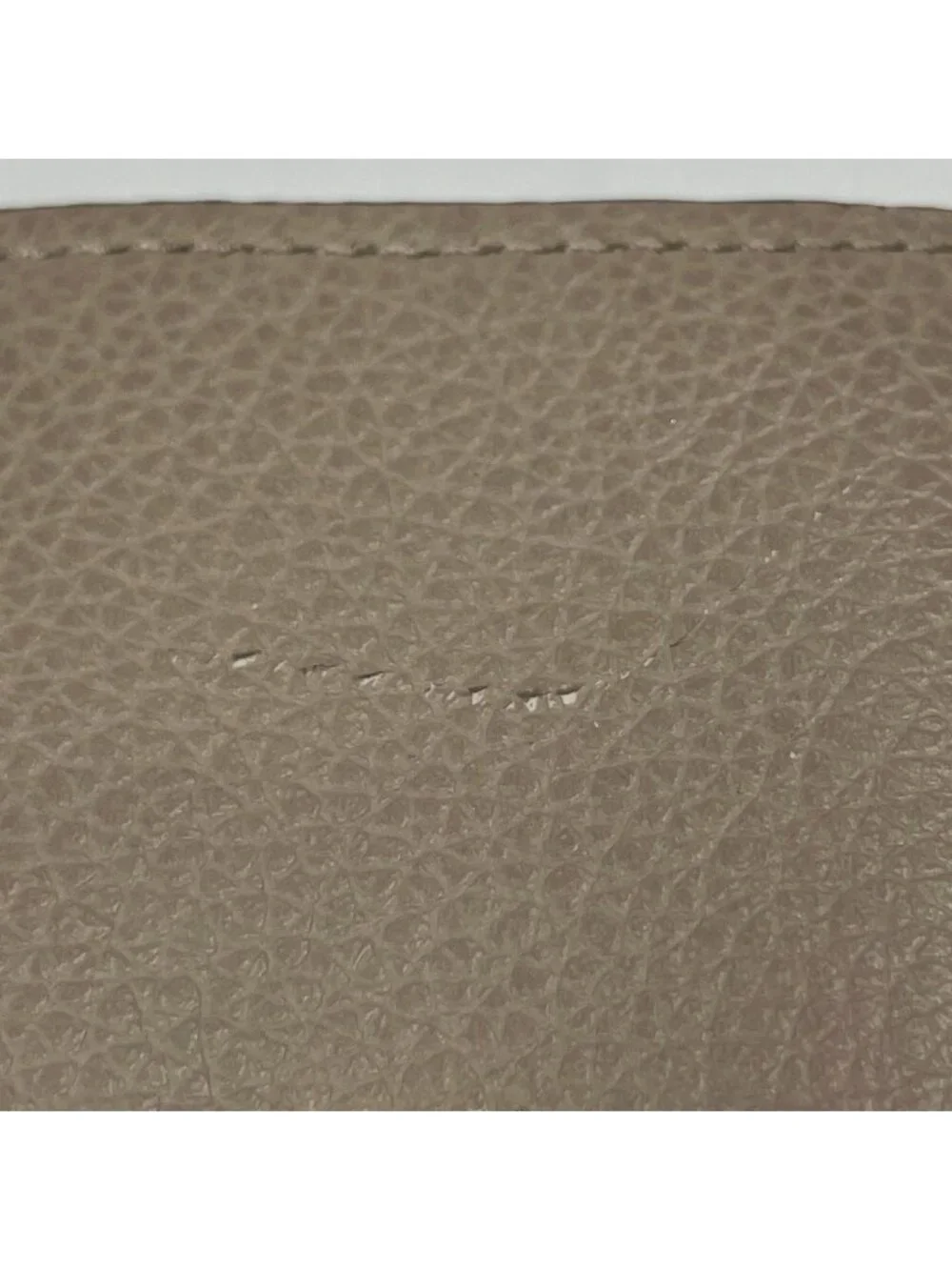 Louis Vuitton Portefeuille Lock Mini Trifold Wallet Calfskin Greige
